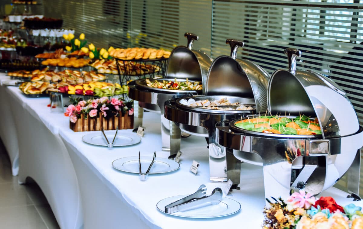 Event catering set-up