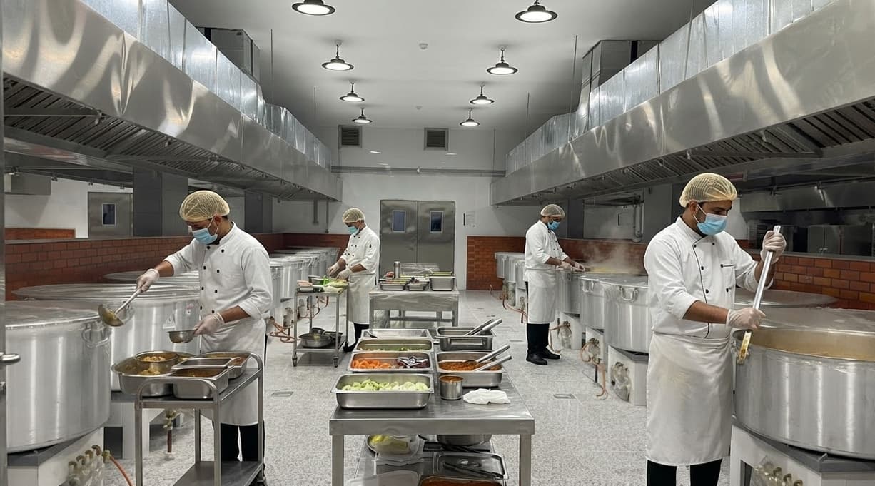 Golden Cook Catering production floor in Makkah